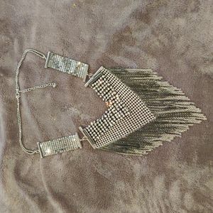 Bebe fringe necklace